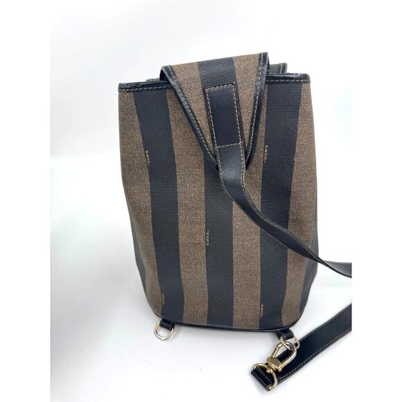 Fendi Striped Pequin Sling Bag Backpack - Picture 4 of 8